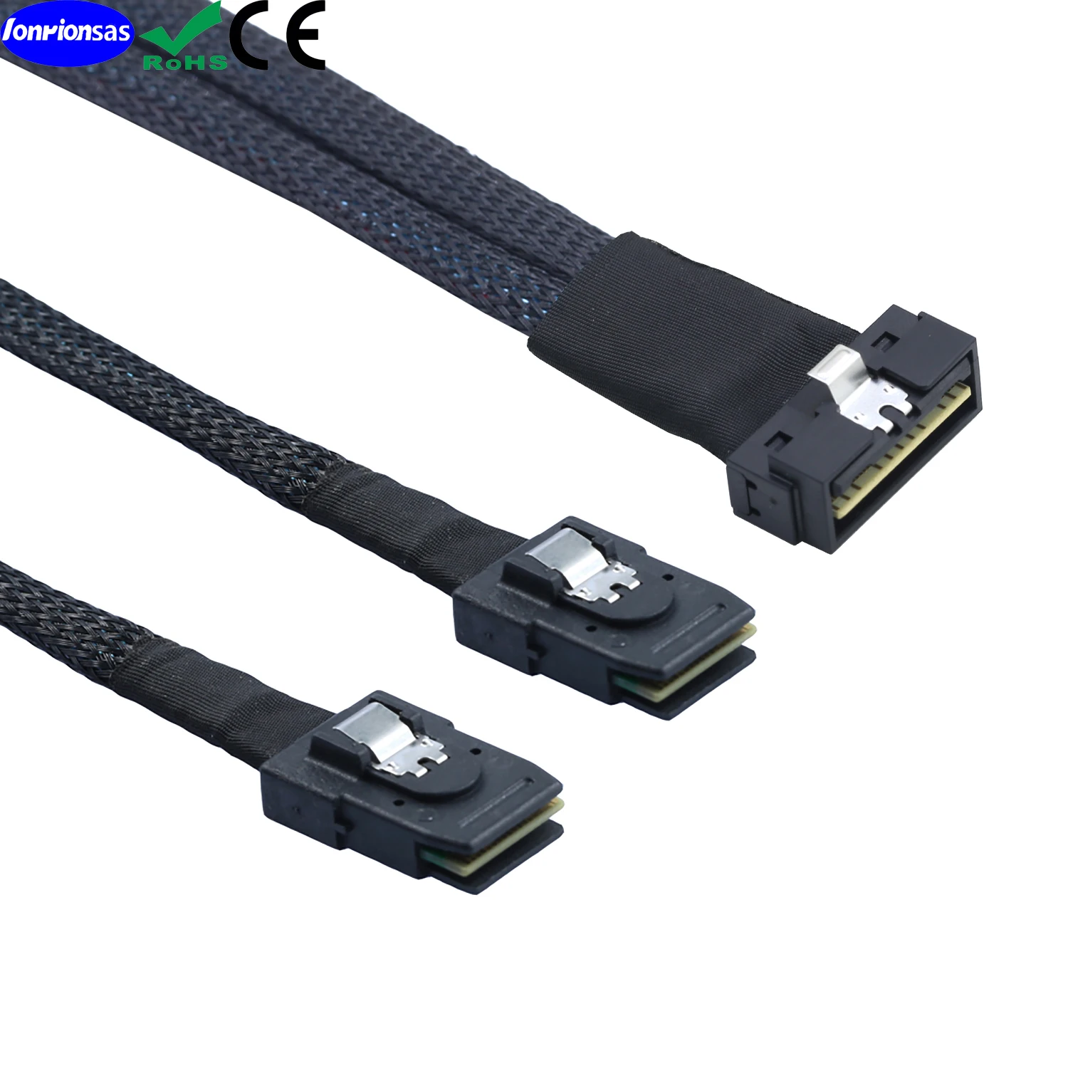 PCI-E Ultraport Slimline SAS 4.0 LP Low profile SFF-8654 8i 74pin  to 2X MINI SAS SFF-8087 36Pin Server internal connection