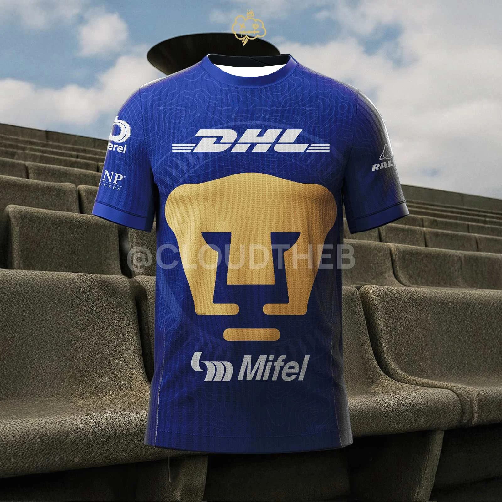 

2025 New Men's Quick-drying T-shirt UNAM 25-26 Away Jersey Comfortable Sports Breathable Sweat-absorbing T-shirt