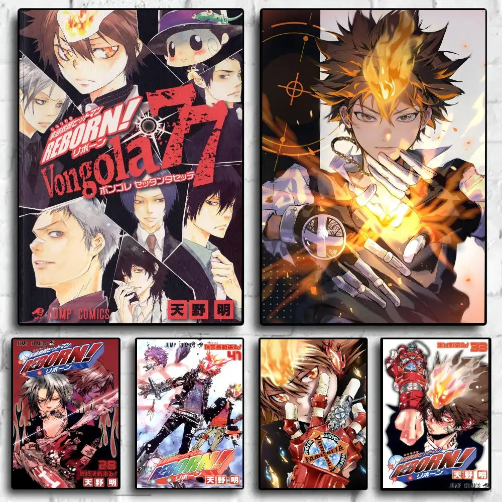 Anime H-HITMAN REBORN! Poster Trendy Wall Art Aesthetic Room Decor Print Living Room Bedroom Home Decoration