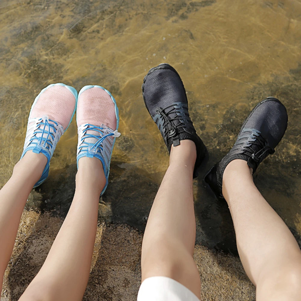 Zapatillas de buceo antideslizantes, zapatos acuáticos para nadar, zapatos para correr de secado rápido, transpirables, resistentes al desgaste, suministros para exteriores para senderismo en el lago