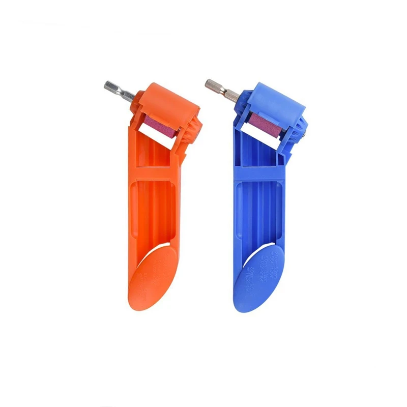 Portable Drill Bit Sharpener Corundum Grinding Wheel Bit Tool Twist Drill Bit Sharpening Machine 2-12.5mm Blue Orange