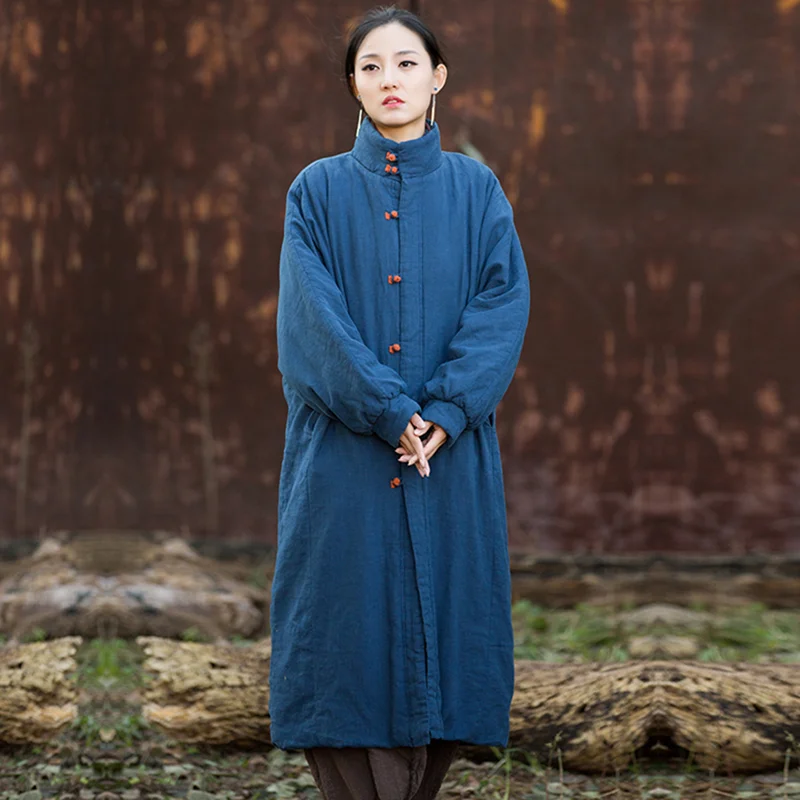 

Women's Winter down Jacket 2025Warm Cotton-Padded Casual Vintage Thick Parka Outerwear Cold-Resistant Female Coat