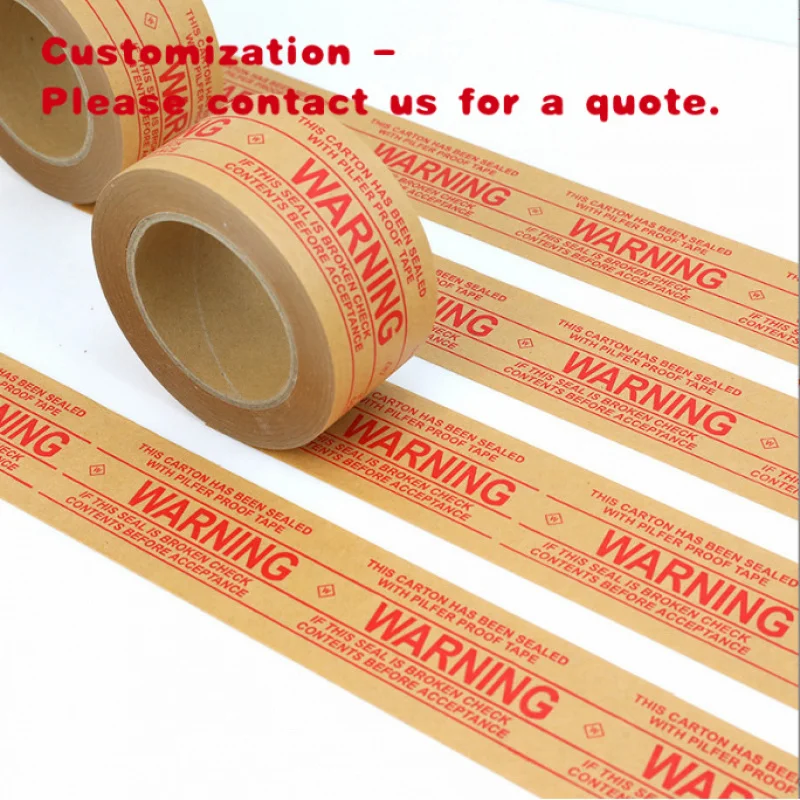 custom.Custom Brown Kraft Paper Packaging Tape Self-Adhesive with Acrylic Activated Masking and Wrapping with Custom L