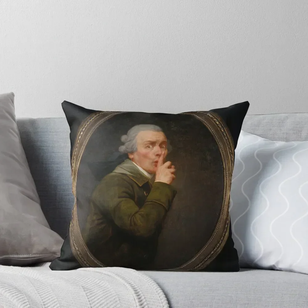 

The Silence by Joseph Ducreux Vintage Painting Throw Pillow Decorative pillowcase christmas decorations for home 2025 pillow
