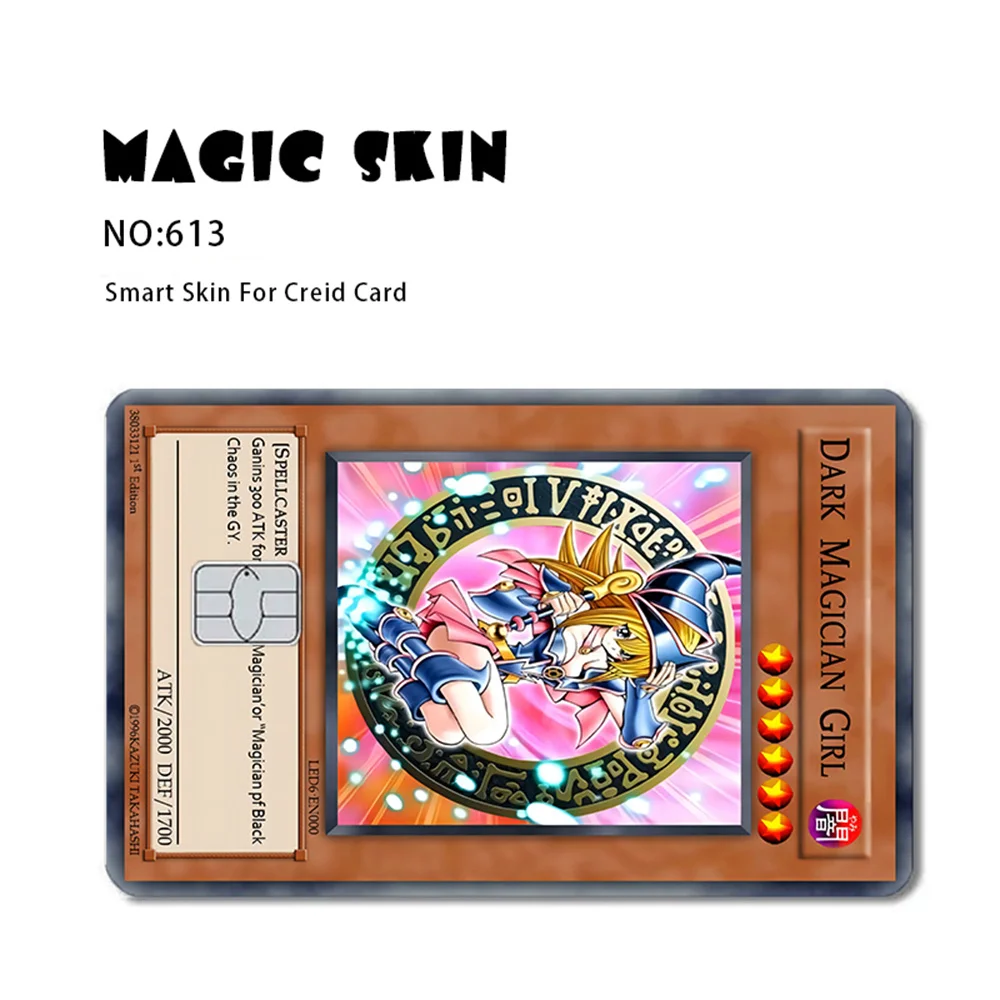 Anime Yu-Gi-Oh! Yugi Muto 2.5D HD Matte 3M PVC Sticker Film Tape Skin for Credit Card Debit Card Waterproof Stickers Deacl