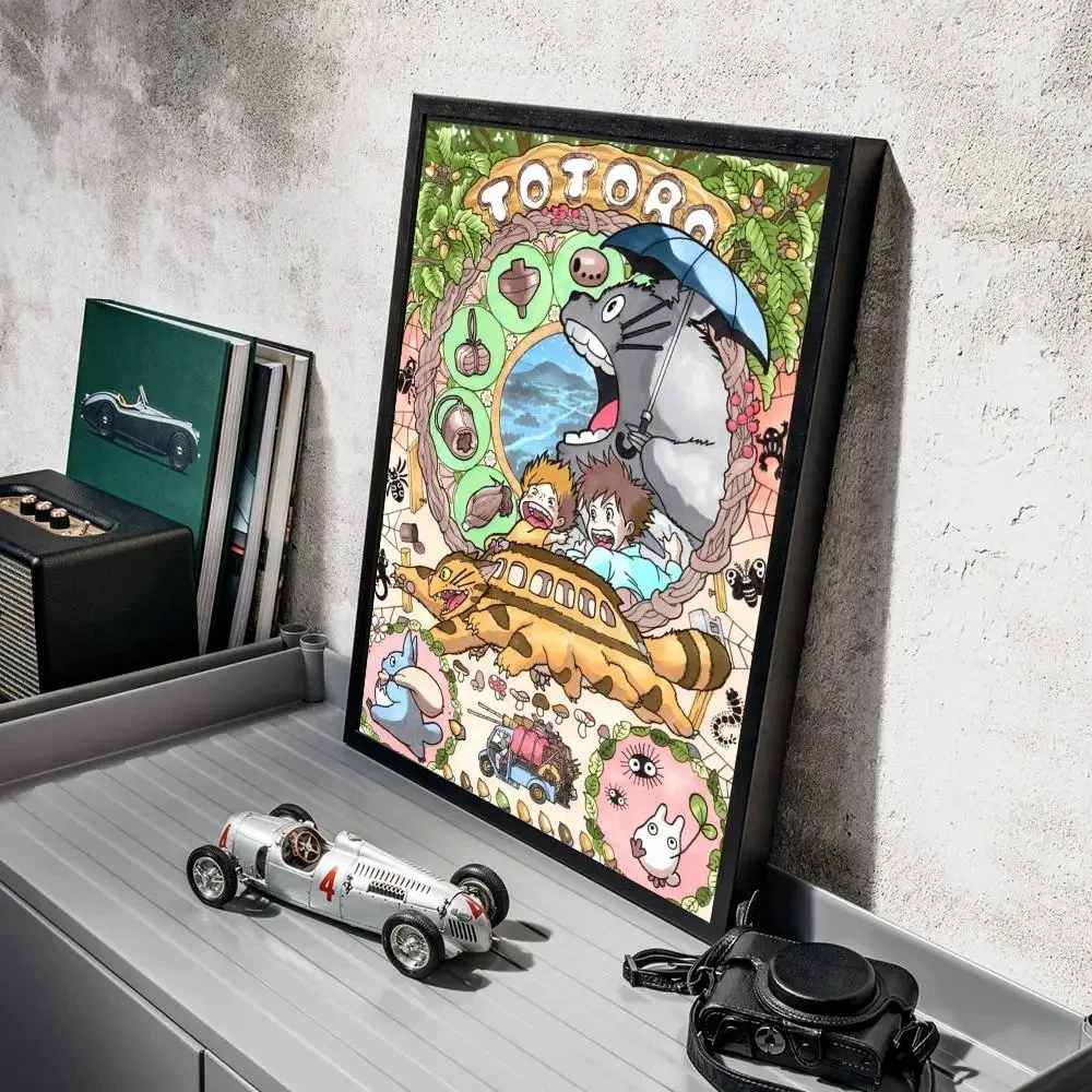 Japan-Hayao Vintage Classic Anime 5d Diy Diamond Painting Art Cute Tororos Cat Cartoon Cross Stitch Bedroom Cafe Bar Decor