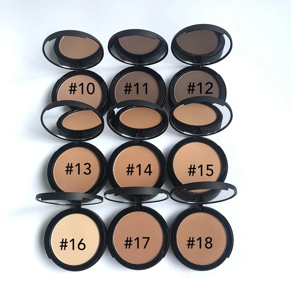 18-Farben-Private-Label-Concealer, gepresster Puder, individuelles Logo, Make-up-Einstellung, schweißfest, langanhaltendes, ölkontrollierendes Kontur-Make-up