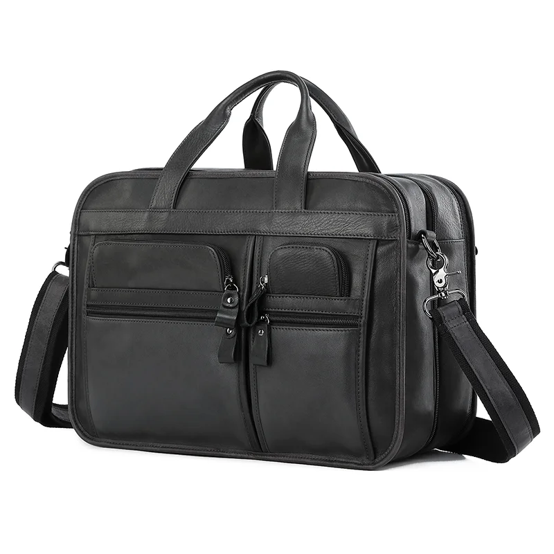 Sac messager en cuir de vachette pour homme, sac à main en cuir véritable, sac de voyage pour homme, sac initié pour bombes de bureau, tout neuf, étui fourre-tout