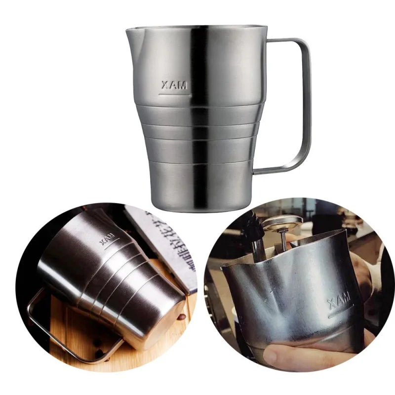 304 Stainless Steel Latte Art Mug, Latte Art Pitcher, Coffee Milk Frothing Mug, Italian Coffee Milk Frothing Mug