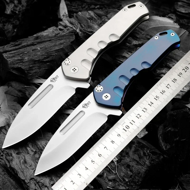 Self-Defense and Survival Knife, Foldable with D2 Steel Blade for Outdoor Activities