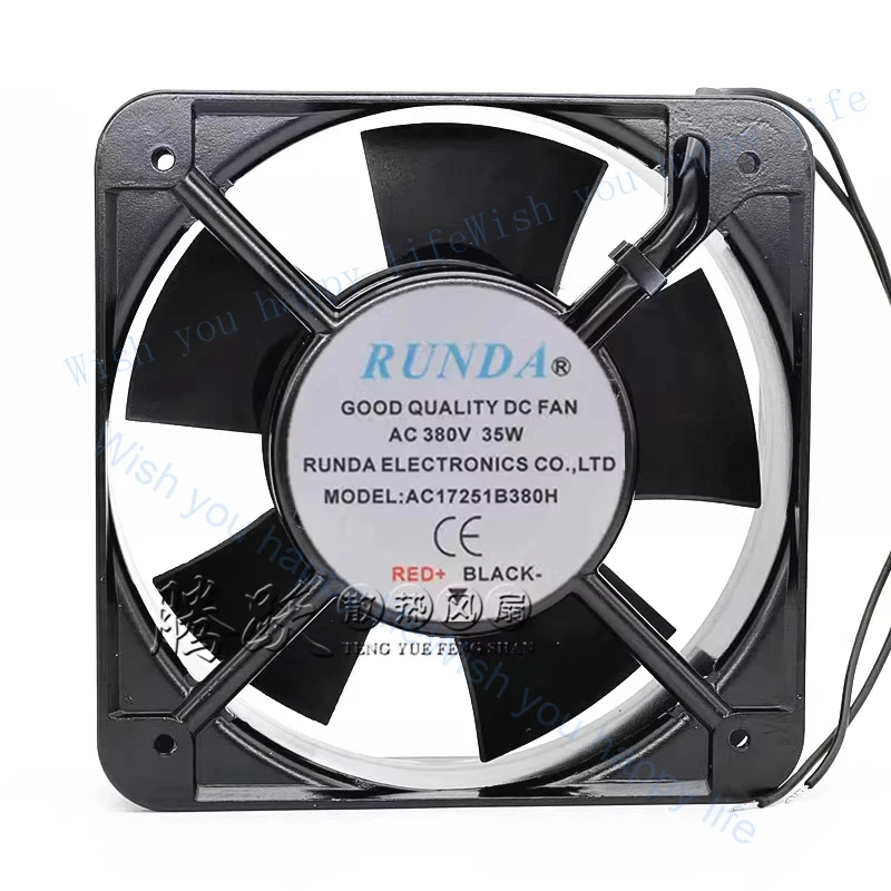 

V+ 1PCS FOR RUNDA AC17251B380H AC380V 35W 15CM 15050 Cabinet Fan Cooling Fan