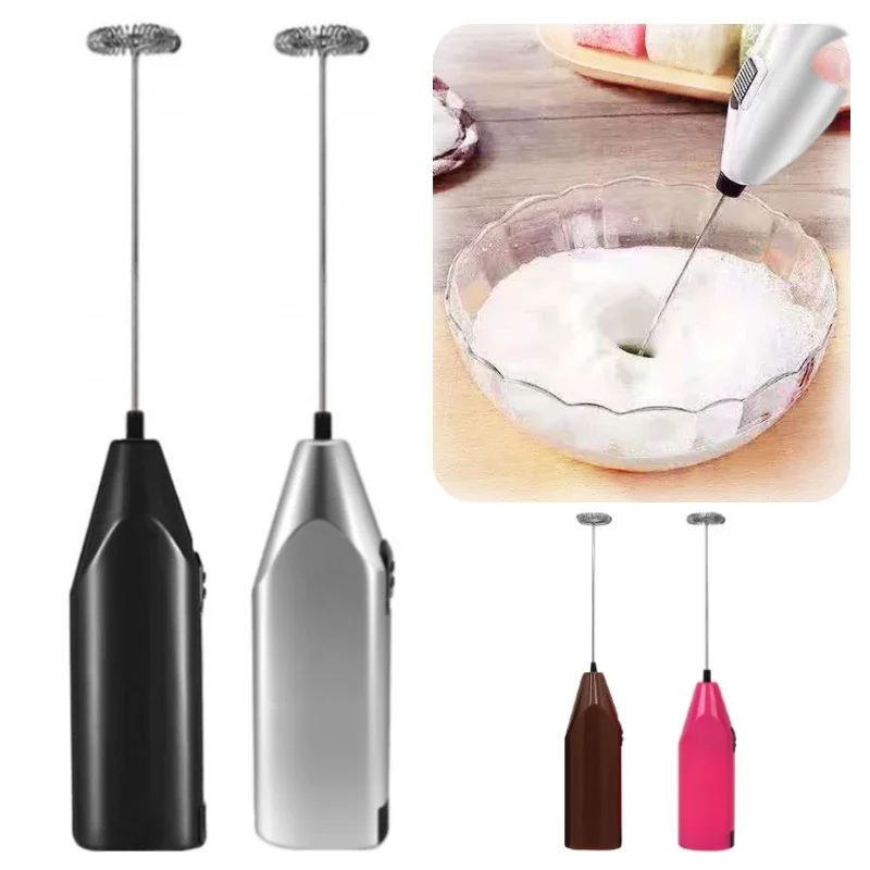 Electric Mixer Milk Beater Double for Head Coffee Frother Foamer Machine Stainless Steel For Home Kitchen Processor