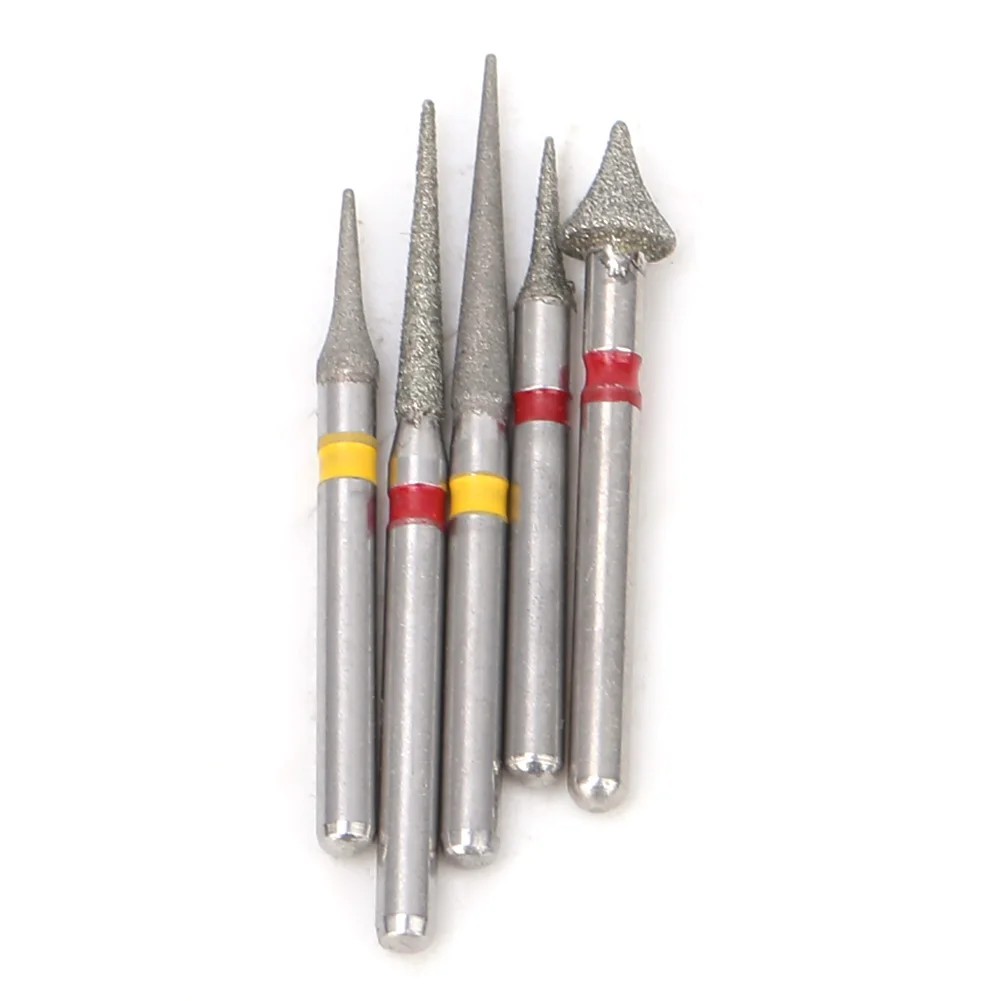 5 Pcs Dental High Speed Diamond Bur Orthodontic Interproximal Enamel Set Dentist Tool Lab Dental Material Emery Powder Drill Bit