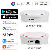 Tuya HomeKit ZigBee Multi-mode Gateway Hub Smart Home Wireless Wired Bridge ZigBee Smart Life Works with Siri Alexa Google