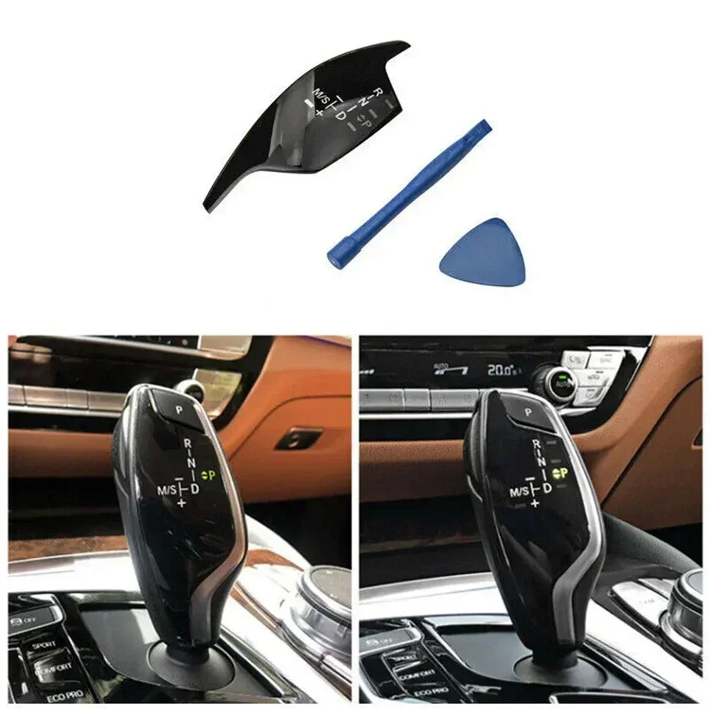 Gear Shift Knob Panel Cover For BMW 5 6 7 For X3 Series G30 G32 G11 2018-2023 Black Auto Accessories