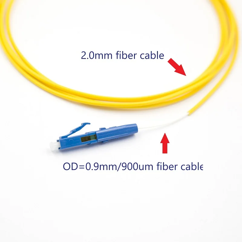 Imagem -05 - Conectores Monomodo e Multimodo da Fibra Ótica lc sm mm lc Upc Conector Rápido Adaptador para 0.9 mm 2.0 mm 3.0 mm