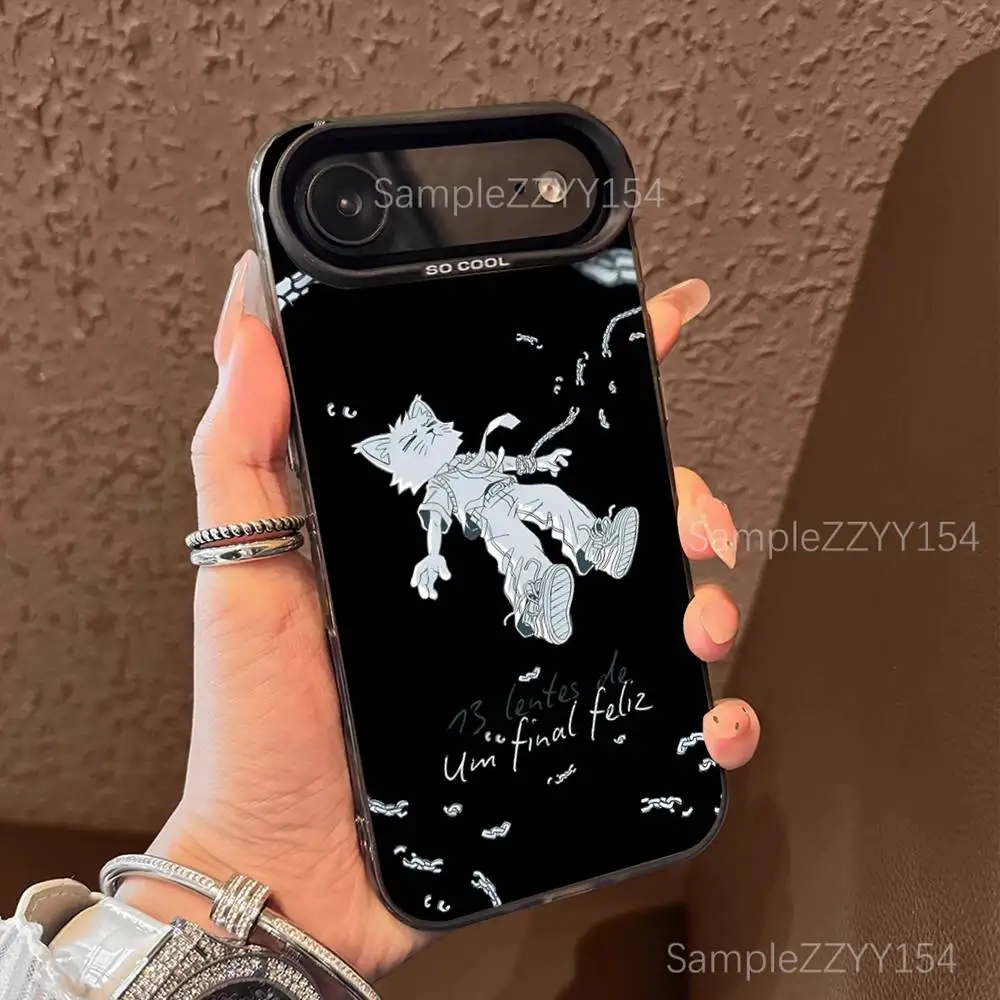 حافظة هاتف Yung Lixo الموازنة لهاتف iPhone 17,16,15,14,13,12,X,8,Pro,Max,Plus,E,SE4,Air,Mini Black IMD Matte