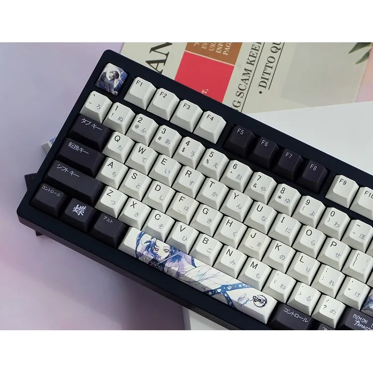 【Skyline】 137 tasti portachiavi latte Avocado PBT sublimazione XDA tasti tastiera altamente meccanici Keycaps giapponesi e inglesi