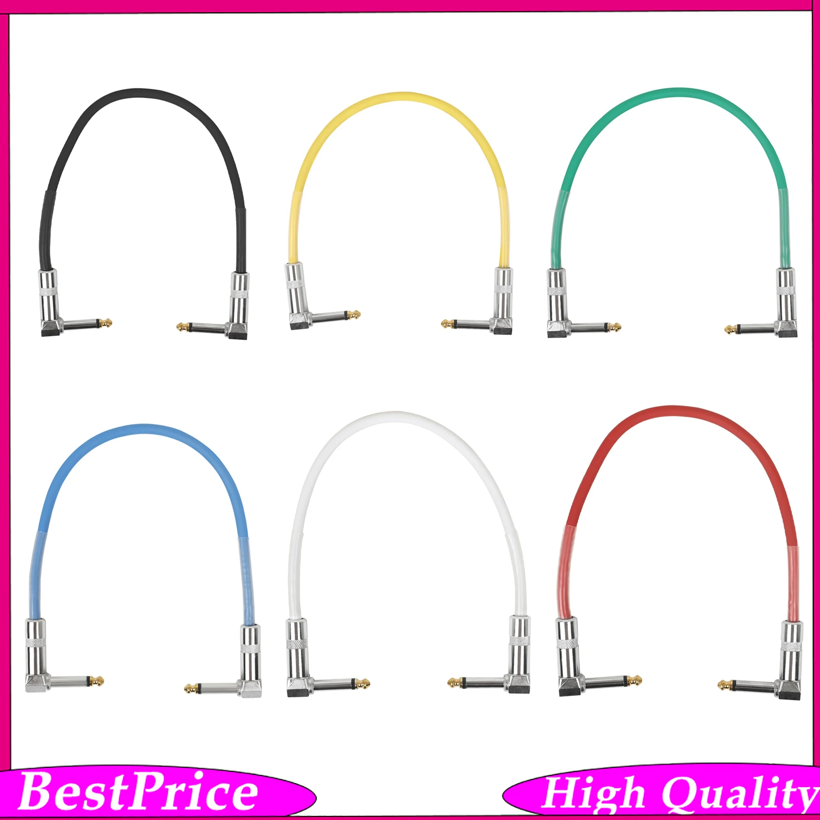 GT-140 Effect Pedal Cables Electric Guitar Patch Cable Low Noise Transmission Effects Pedal Connection Cable for Guitar Performa