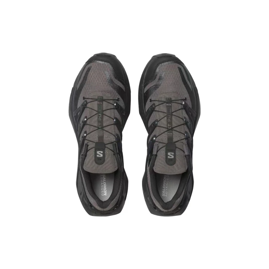 Salomon XT PU.RE Advanced: Cushioned, Breathable, Lightweight Low-Top Running Shoes (Unisex) ,gray and black  L47604800