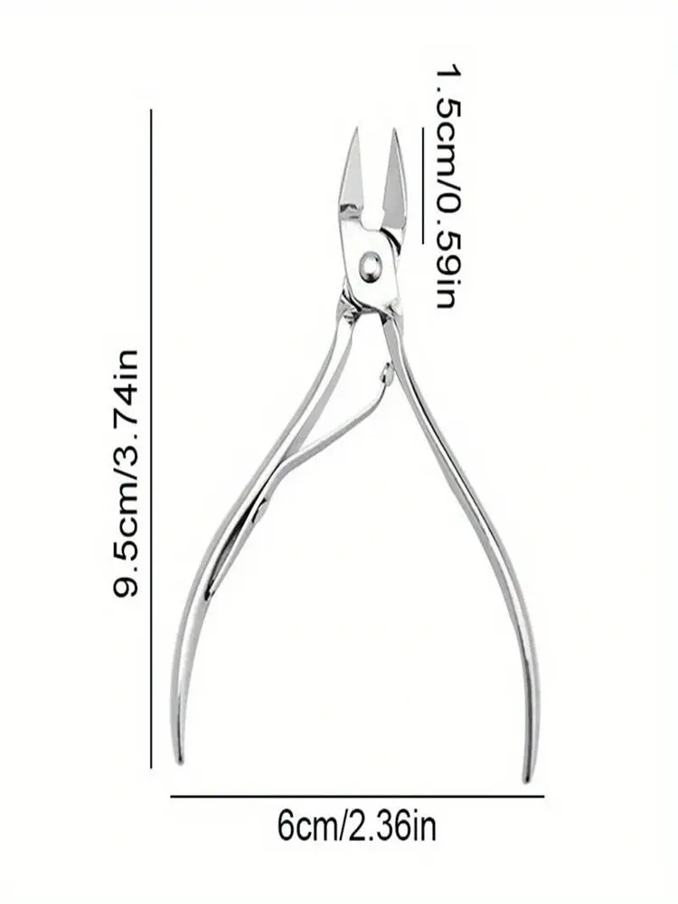 Nail Professional Stainless Steel Nail Cutter Scissor Nippers Muti Function Cuticle Pusher Remover Nail Care Manicure Tools