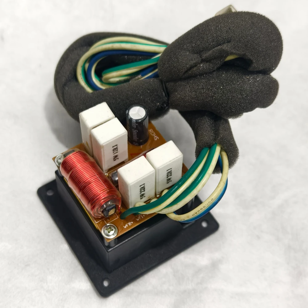 Hi‑Fi 2‑Way Passive Speaker Crossover Network, Dual Parallel Woofer + Single Tweeter Frequency Divider Filter For DIY Bookshelf