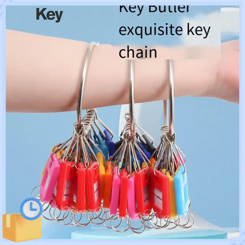 Popular Key Organizer Durable In Use With 30 Spring Hooks & Key Tags With Ring And Label Window