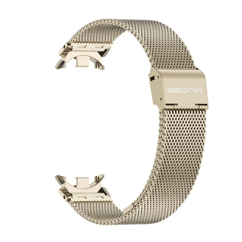 حزام لـ Mi Band 10 9 8 معصمه لـ Mi Band 9 Milanesse حزام الساعات لـ Mi Band 8 حزام معصم من الفولاذ المقاوم للصدأ لـ Mi Band 10