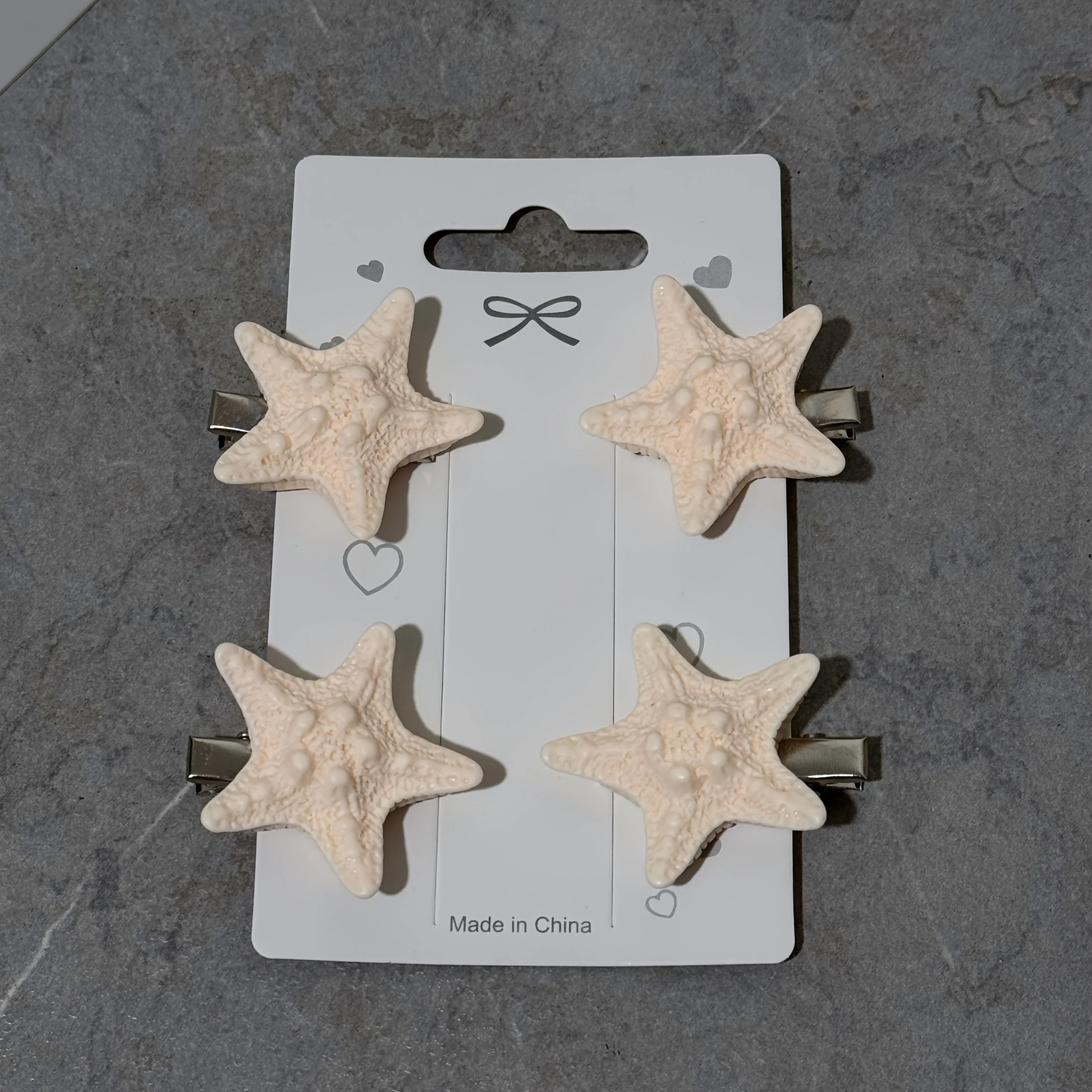 Set of 4 Elegant Starfish Hair - Resin Art Beach Theme ulasan dan harga