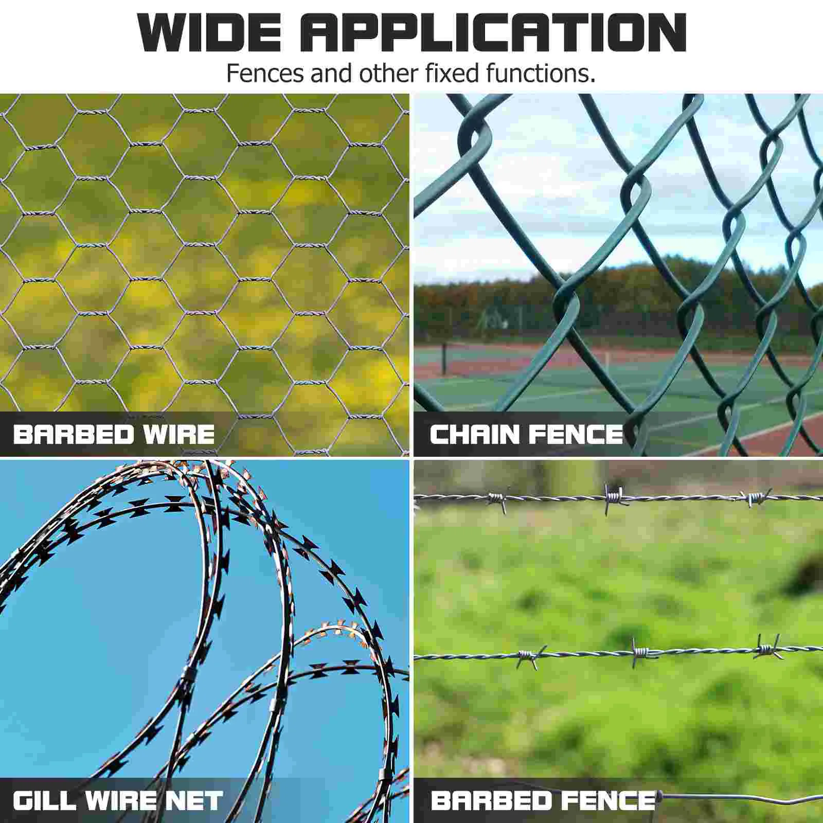 70 Pcs U Galvanized for Wire Fencing Cable Installation Garden Field Horse Chain Link Fence Staples Wooden Post