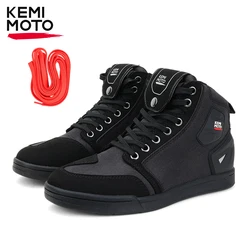 KEMIMOTO Motorrad Reiten Kurze Stiefel Männer Täglichen pendeln Schuhe Turnschuhe Anti-slip Schutz Atmungsaktive Casual fahrten Ausrüstung