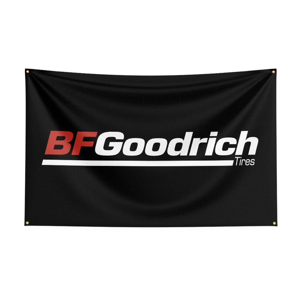 3x5ft B-BFgoodrich Tiress قطع غيار السيارات العلم ديكور الغرفة العلم ديكورات خارجية أعلام للغرف #3