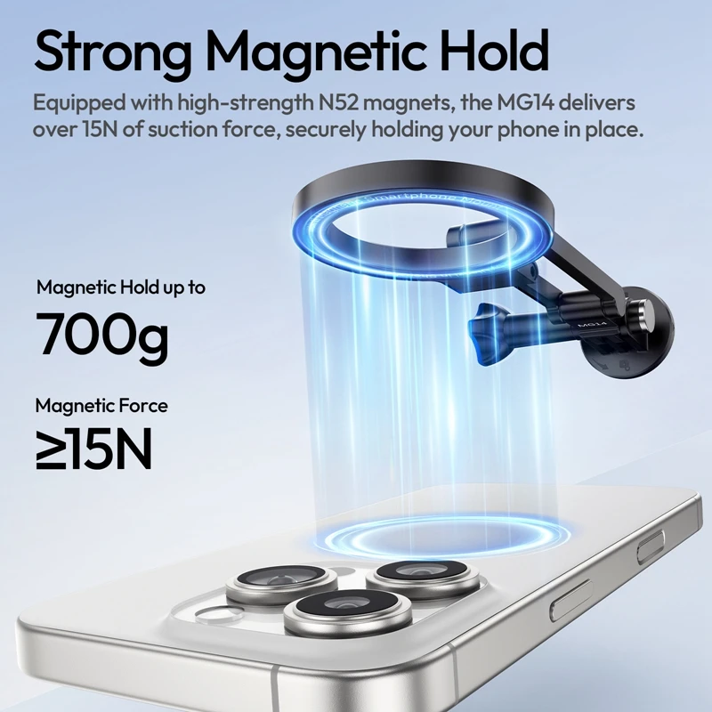 Ulanzi MG14 Magnetyczny uchwyt na szyję do GoPro, Insta 360, DJI Osmo, kamery sportowej, smartfona, uchwyt na szyję do iPhone 17 16 15 14 — zdjęcie produktu 5