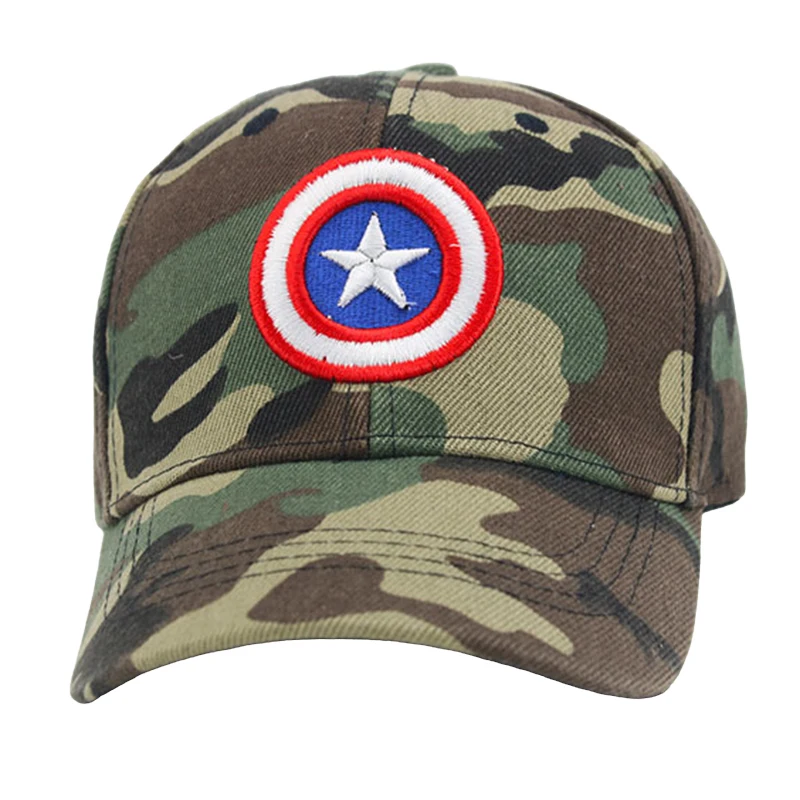 MINISO Anime Cartoon Marvel Spider Man Captain America Iron Man Children Baseball Cap 2-7 Years Boys Girls Hip Hop Sunshade Hat