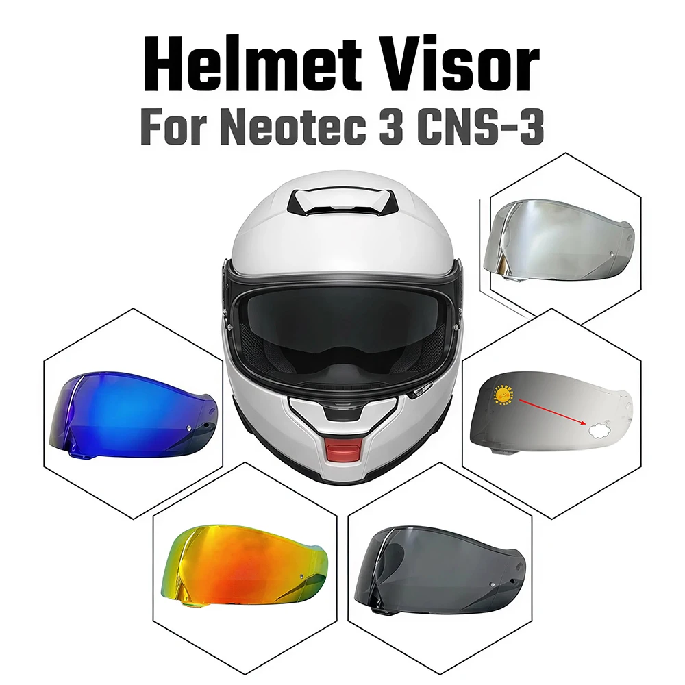 Visor For Shoei CNS-3 Neotec 3 Helmet Replacement Anti-UV Lens