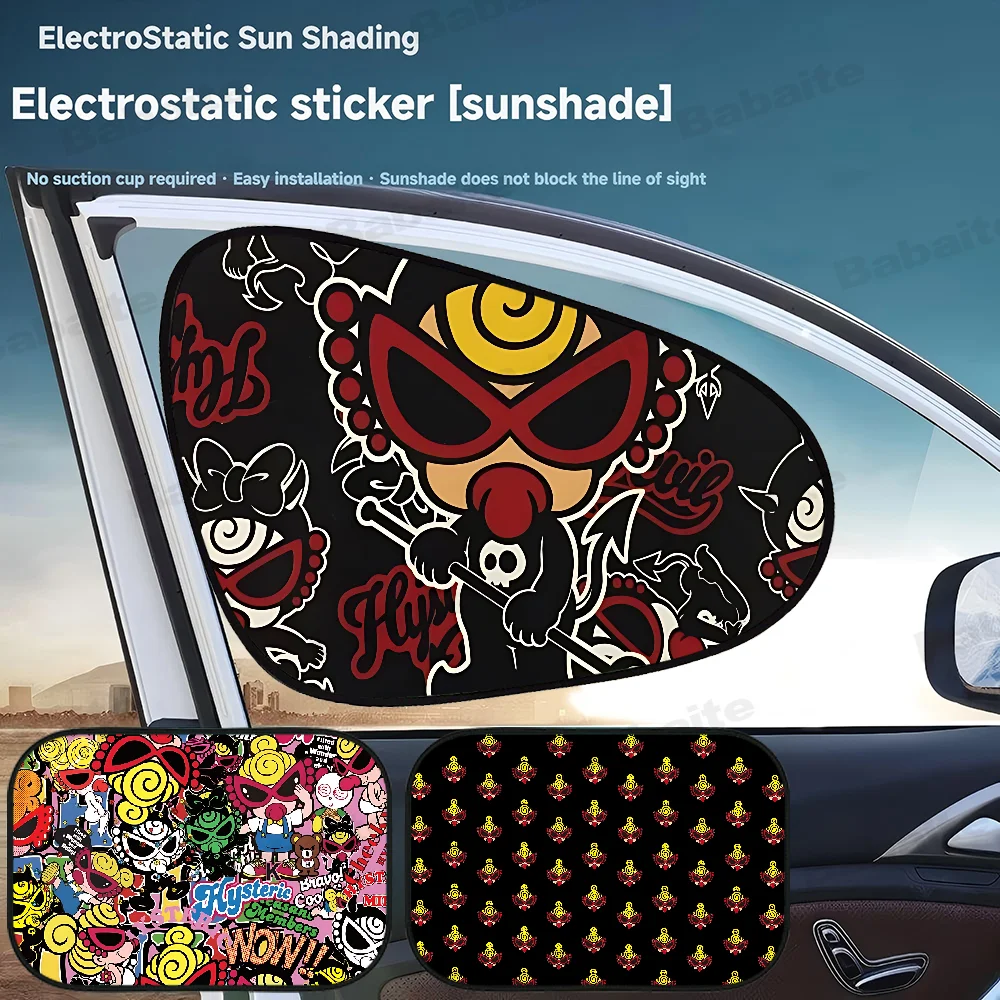 اليابان الموضة هستيري سيارة صغيرة ظلة الصيف نافذة السيارة غطاء الفيلم ظلة واقية من الشمس نافذة ظلة الستار Sunblock #1