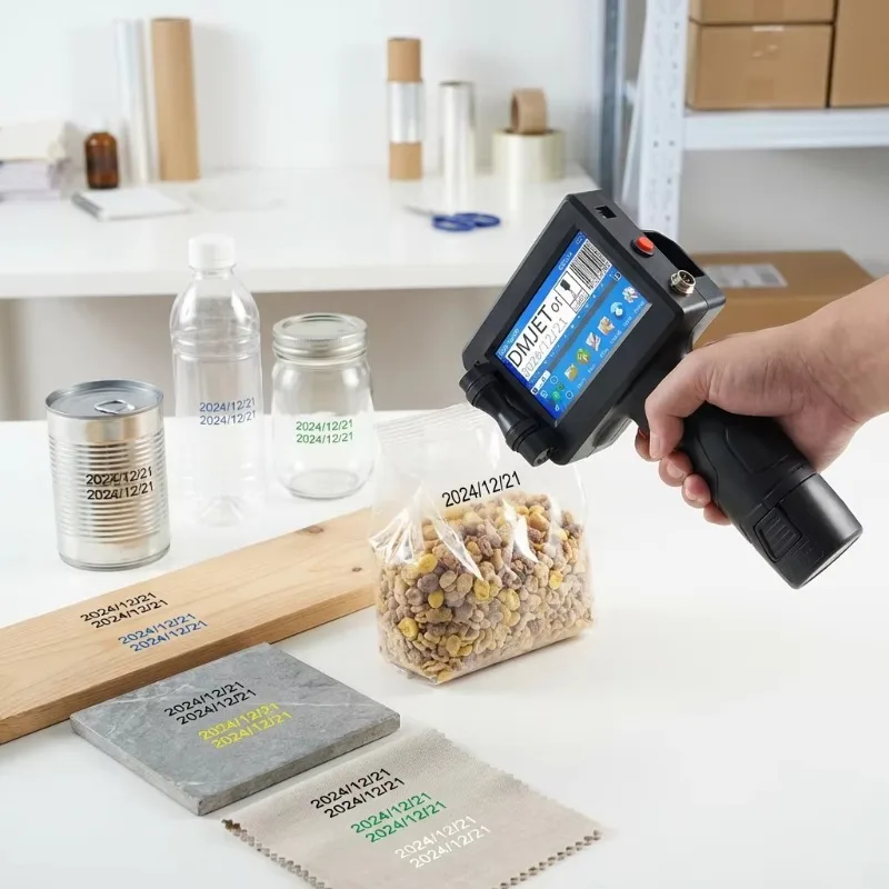 Portable Handheld Inkjet Printer for Carton Boxes Expiry Date Batch Code Printing Machine