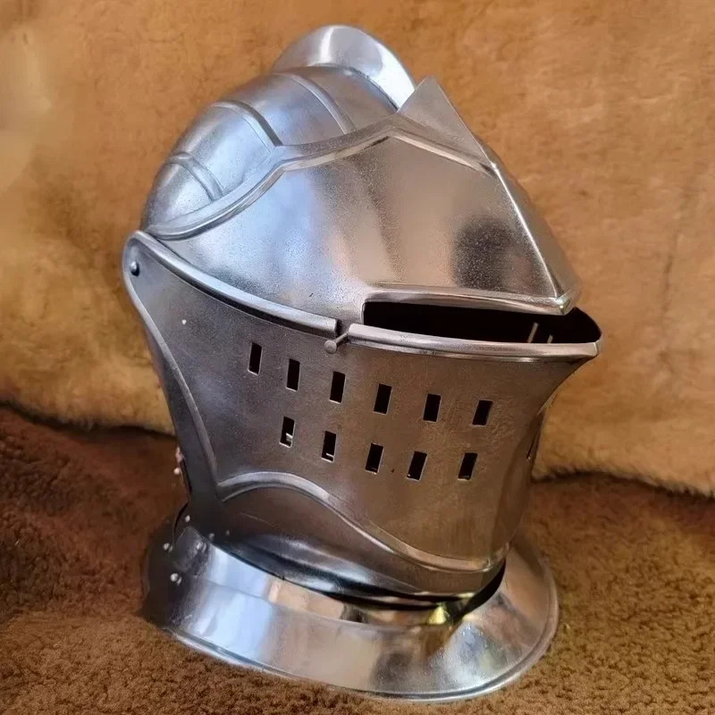 Superior Knight Helmet, Wearable Black Souls Metal Armor Pocket