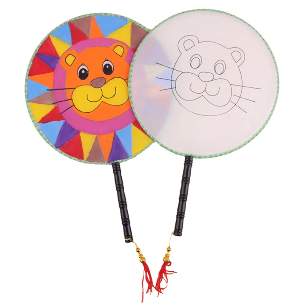 Hand Painting Elegant Chinese Hand Fan Home Decoration DIY Art Painted Fan DIY Blank Fan Art Painting Material Handmade Fan