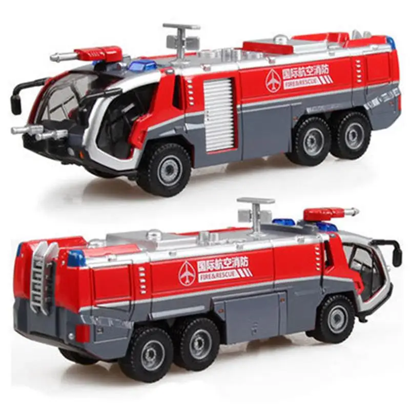 Kaidiwei Alloy Engineering Car Model Toy Vehicle Model Alloy Diecasthigh Pressure Water Gun Fire Truck Educational Children Gift