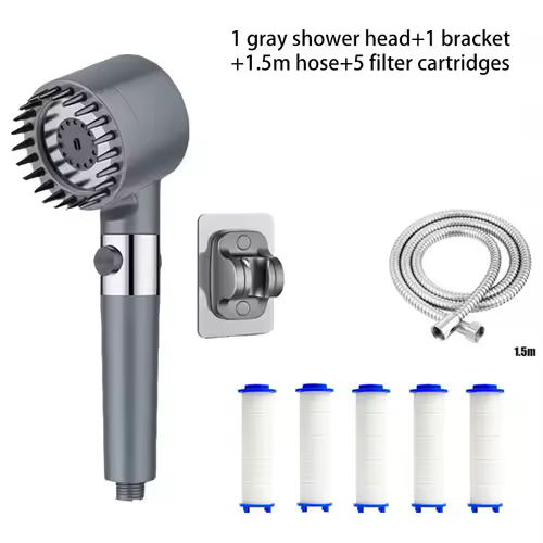 Shower filter four modes bathroom accessories head massage showerhead replete for shower heads knobs showers parts fixture home - Image 13