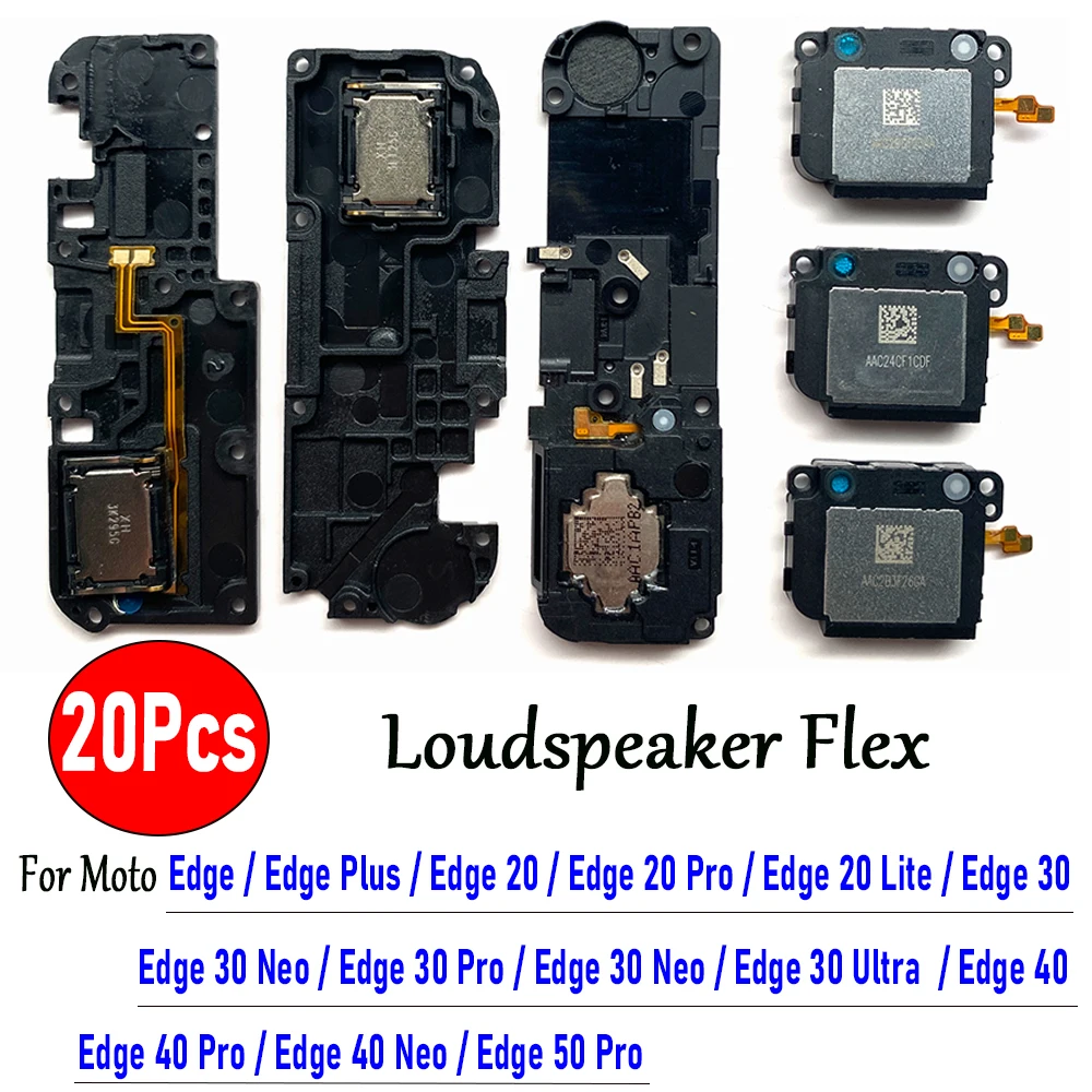 20Pcs，NEW Loud Speaker Buzzer Ringer Replacement Accessories Parts For Moto Edge Plus 20 Lite 30 Fusion Pro Edge 40 Neo 30 Ultra