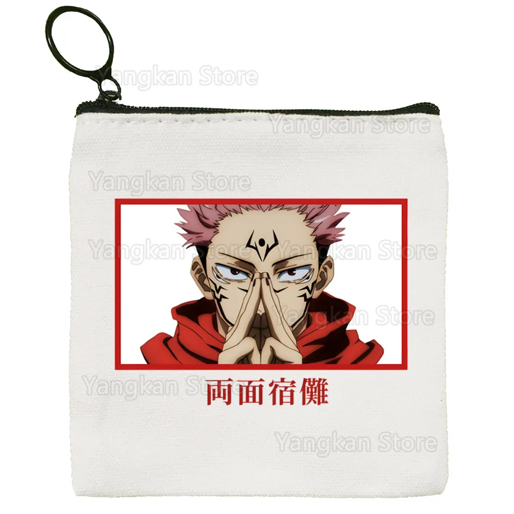 

Sukuna Canvas Coin Purse Clutch Printing Cloth Coin Purse Student Case Customization