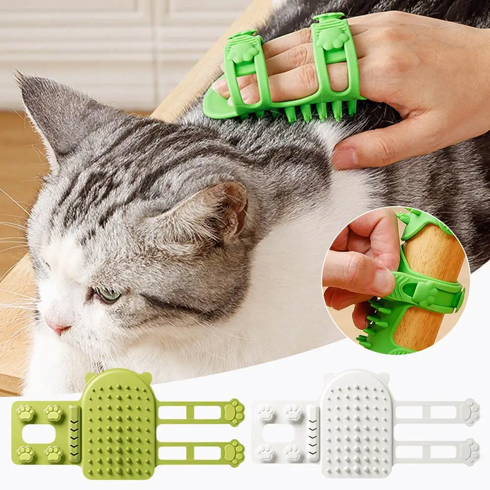 Dog Cat Hair Removal Comb Pet Massage Brush Self Cleaning Brush Chair Cat Combs Rubbing Silion Grooming Scratch Wall Tool S B9S6