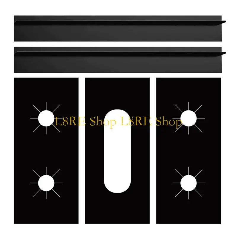 L8RE Efficient Heat Resistant Cooktop Protector for 5 Burners Gas Stove Stovetop Protective Pad Kitchen Guard