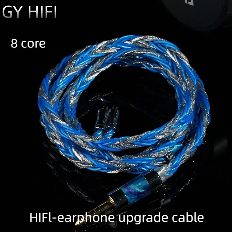 

Кабель для наушников GY HiFi-353 из высокочистого однокристального серебра + OFC, апгрейд-кабель для наушников, штекер 2.5/3.5/4.4 мм, MMCX, 0.78 мм, 2-контактный, для IE900