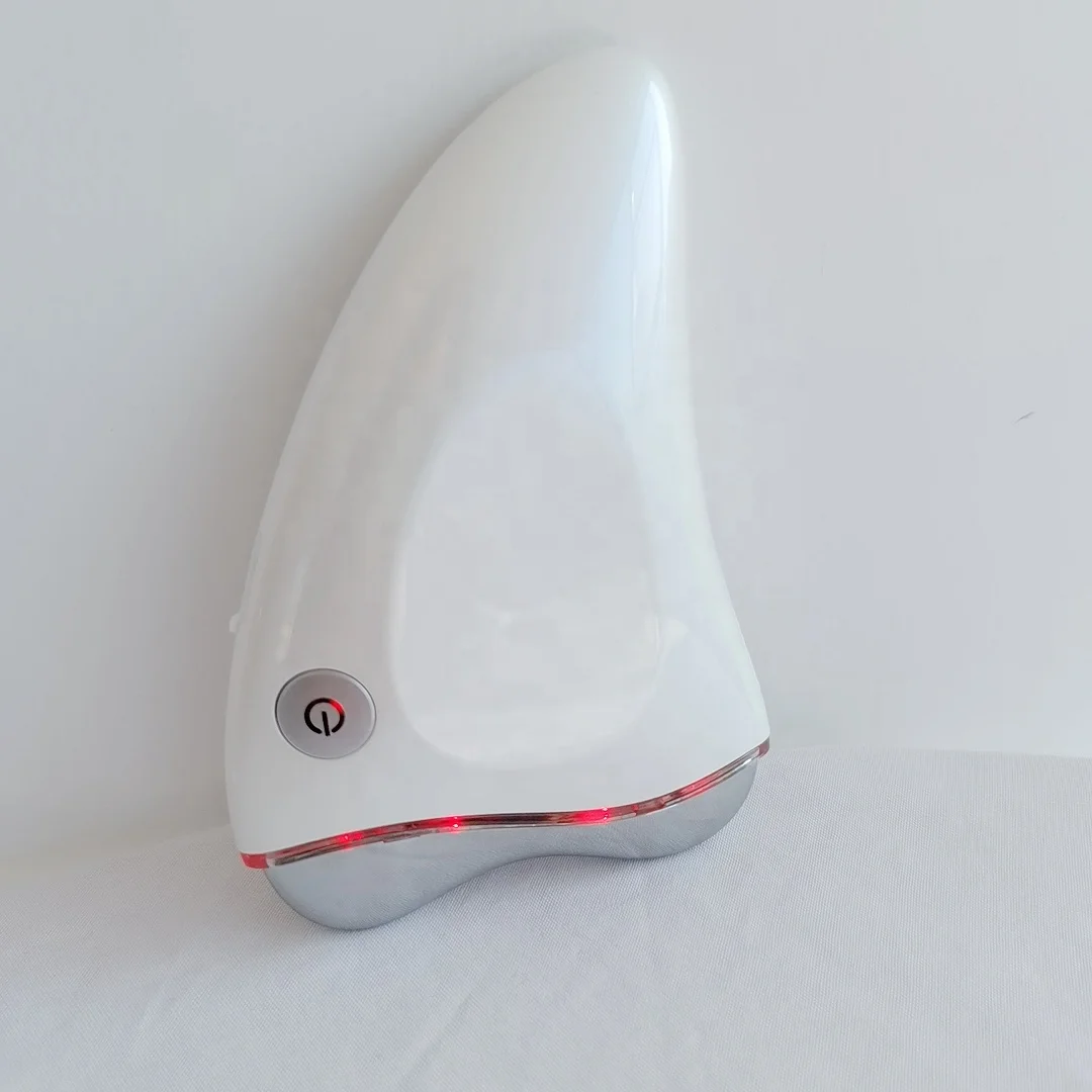 العلامة الخاصة الباردة والساخنة تدليك الوجه الحرارة الاهتزاز المنزل استخدام USB أدوات غواشا الكهربائية كشط الوجه مدلك #3