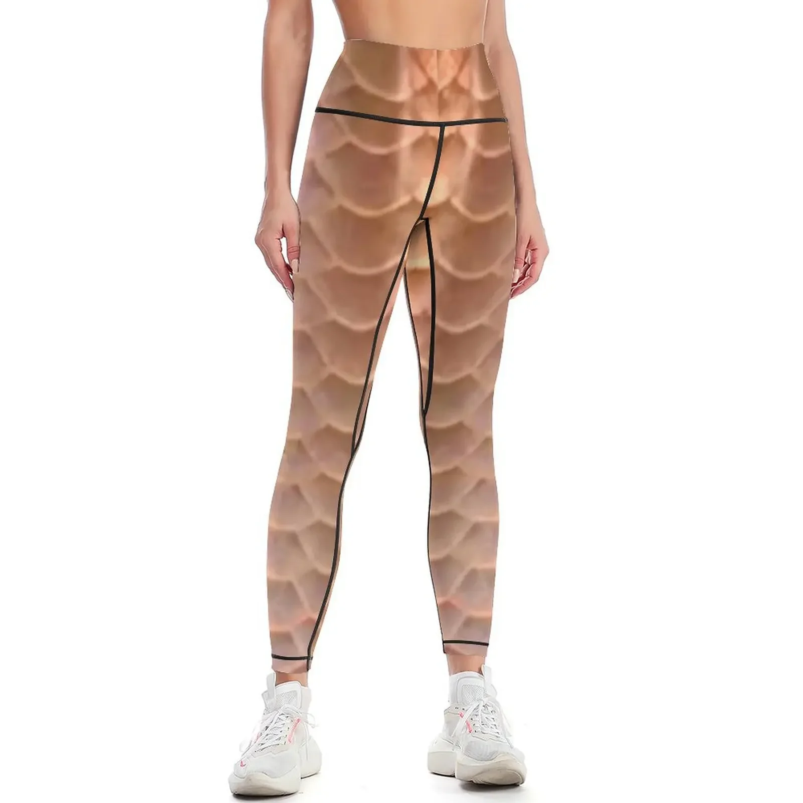 Arowana Fish Scale Pattern Copper Leggings workout clothes for Women sportwear sport pants jogging pants Womens Leggings