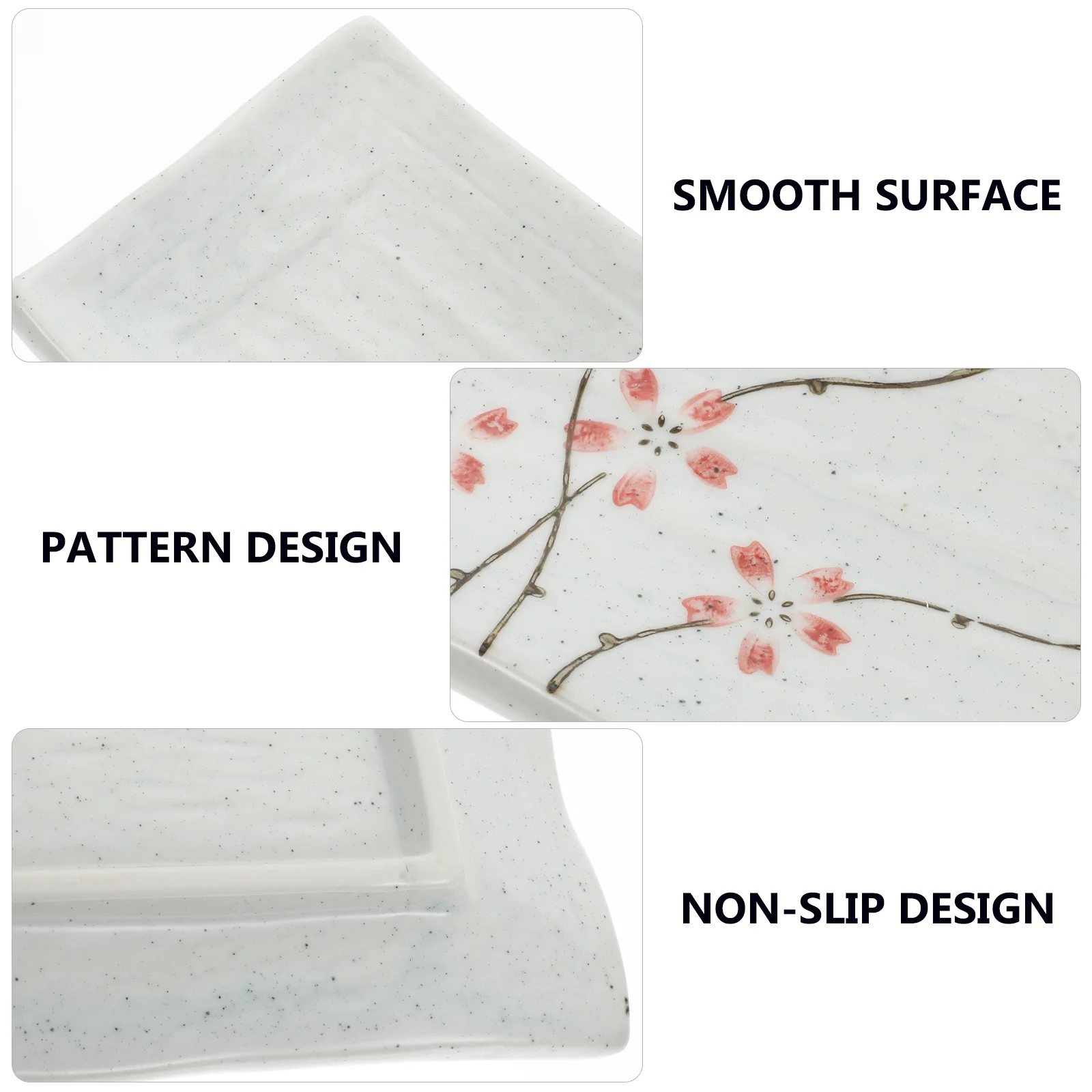 

Japanese Style Plate Ceramic Sushi Tray Sashimi Serving Dish Dishes Japanese-style