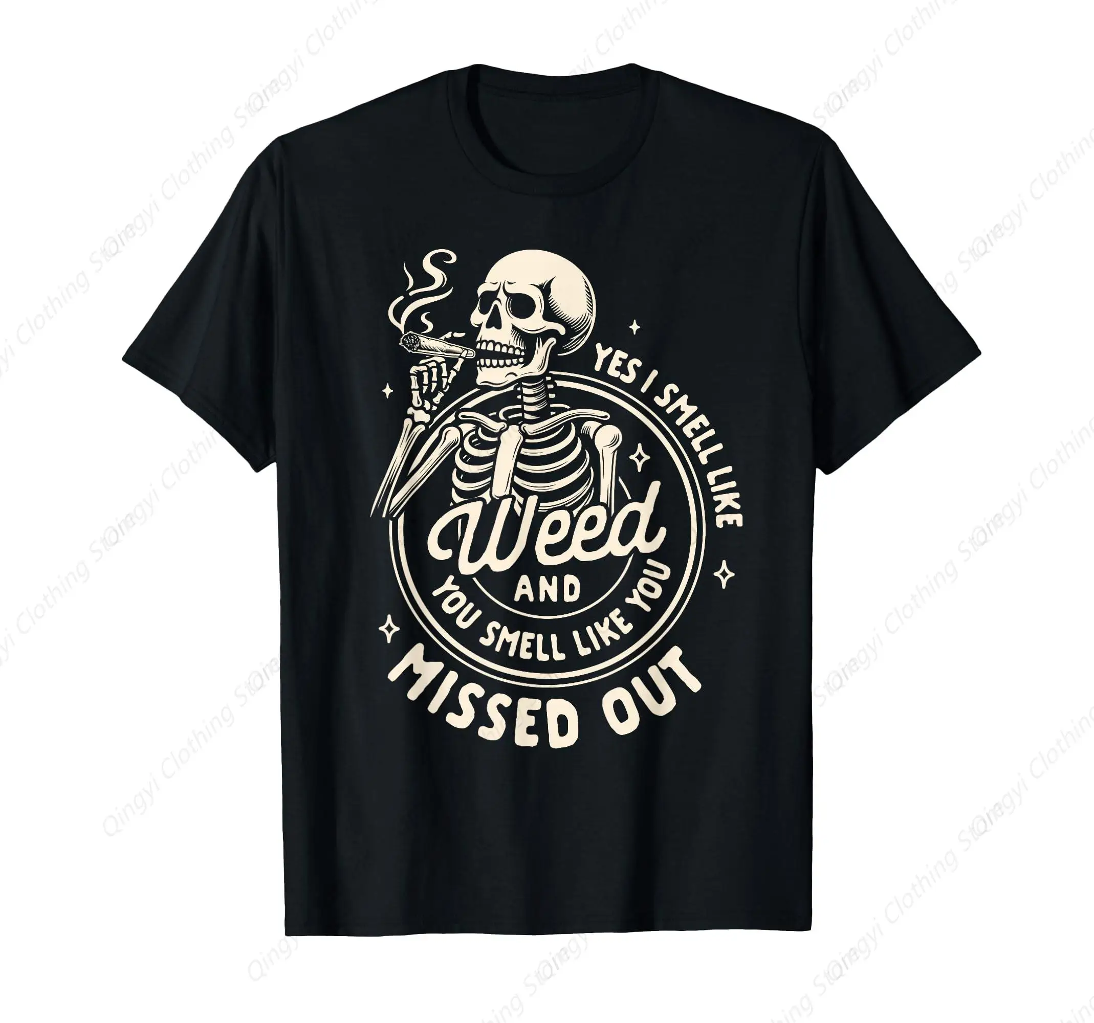 

Cannabis Weed Lover Smoking 420 Yes I Smell Like Weed T-Shirt